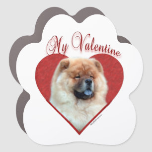 My Chow Chow Valentine Car Magnet