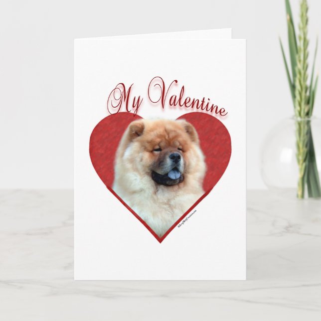 My Chow Chow Valentine Holiday Card (Front)