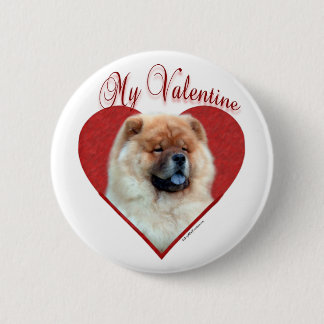 My Chow Chow Valentine Pinback Button