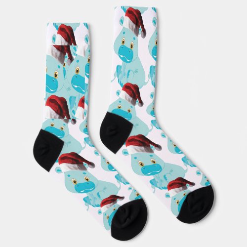 My Christmas Baby Hippo Socks