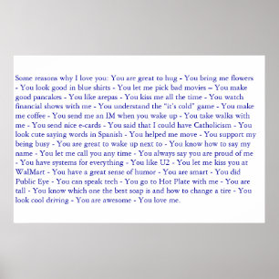 My christmas present poster