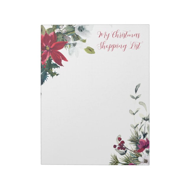My Christmas Shopping List Notepad (Rotated)