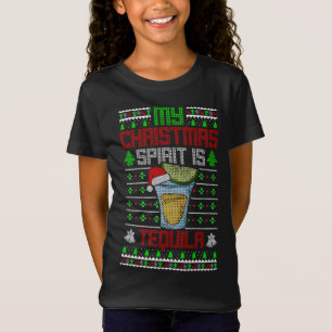 My Christmas Spirit is Tequila - Funny Drinking Ug T-Shirt