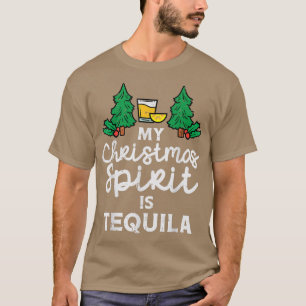My Christmas Spirit Is Tequila Xmas Pajamas PJ Mei T-Shirt