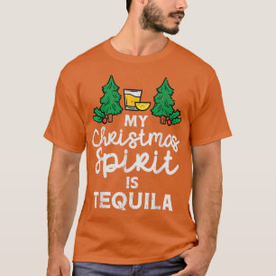 My Christmas Spirit Is Tequila Xmas Pajamas PJ Mei T-Shirt