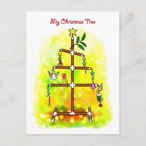 My Christmas tree Holiday Postcard