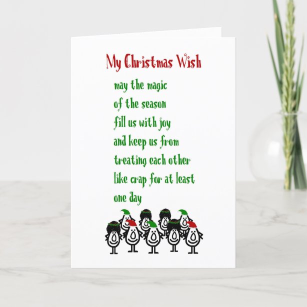 Personalized Funny Christmas Poem Gifts on Zazzle