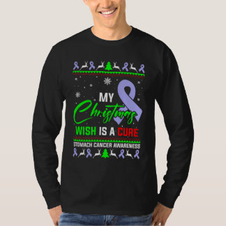 My Christmas Wish Is A Cure Stomach Cancer T-Shirt