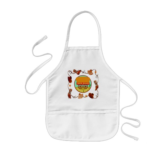 "My Chuckwagon-Cook-off" Kids' Apron (Front)