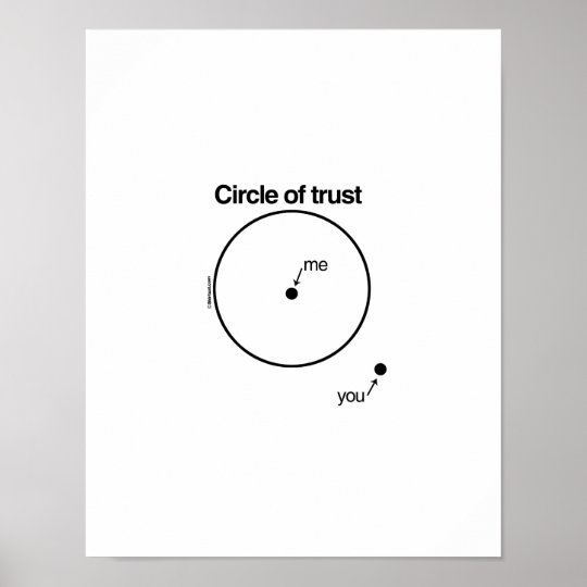 My circle of trust poster.