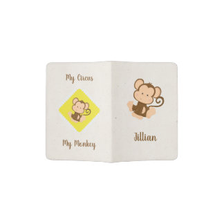 My Circus My Monkey with Custom Name Passport Holder