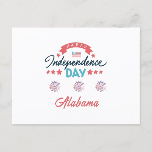 My City Celebrates Happy Independence Day Postcard