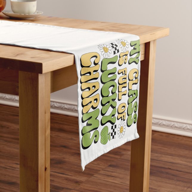 My Class Is Full Of Lucky Charms Patricks Teacher Short Table Runner (In Situ)