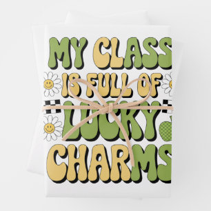 My Class Is Full Of Lucky Charms Patricks Teacher Wrapping Paper Sheets