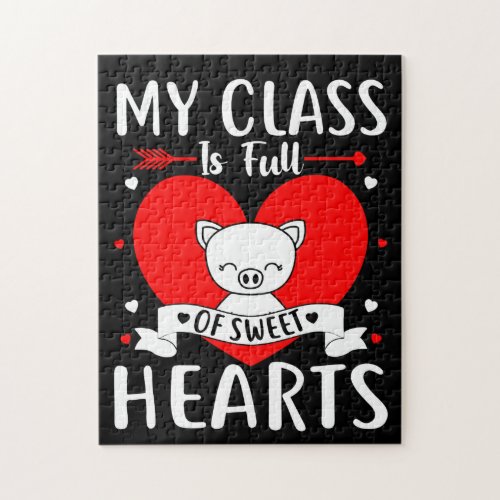 My Class Is Full Of Sweet Hearts Valentine Jigsaw Puzzle