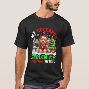 My Cockapoo Stolen My Christmas Sweater Santa Dog 