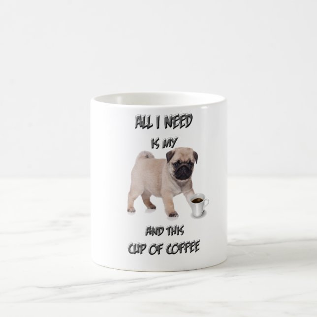 My coffee Pug Mug (Center)