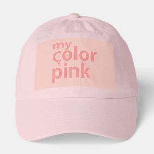 my color is pink hat