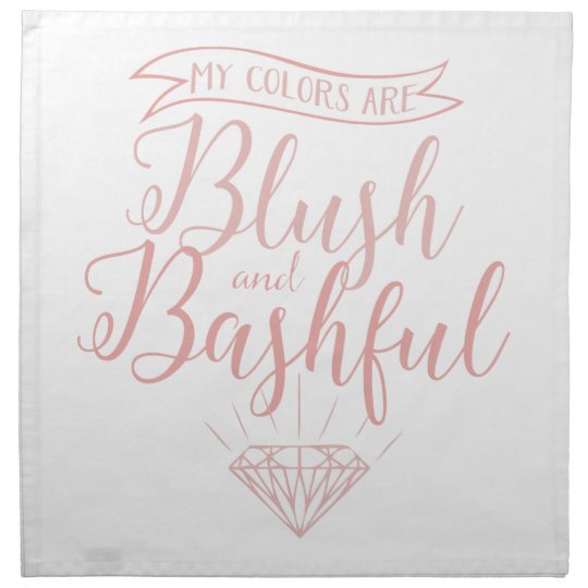 My colors are blush and bashful napkin