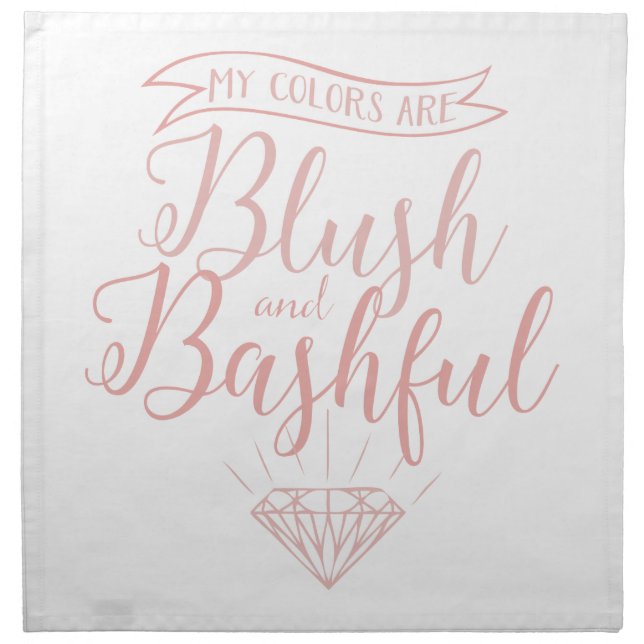 My colors are blush and bashful napkin (Front)