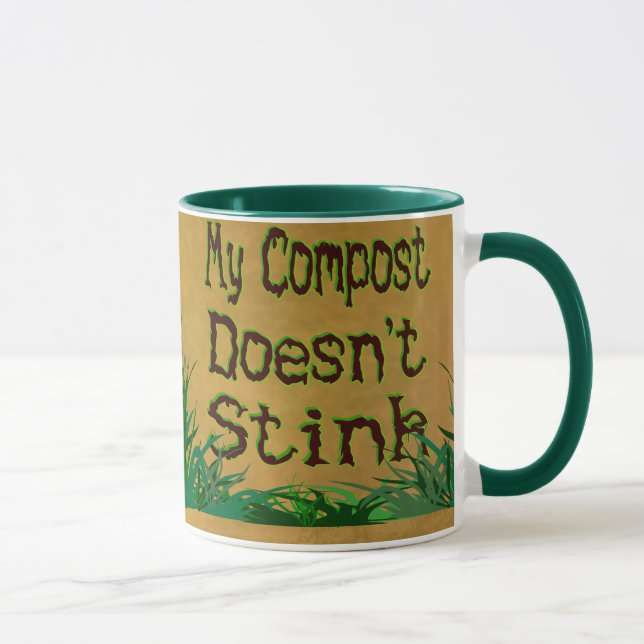 My Compost Doesn't Stink Funny Gardener Mug (Right)