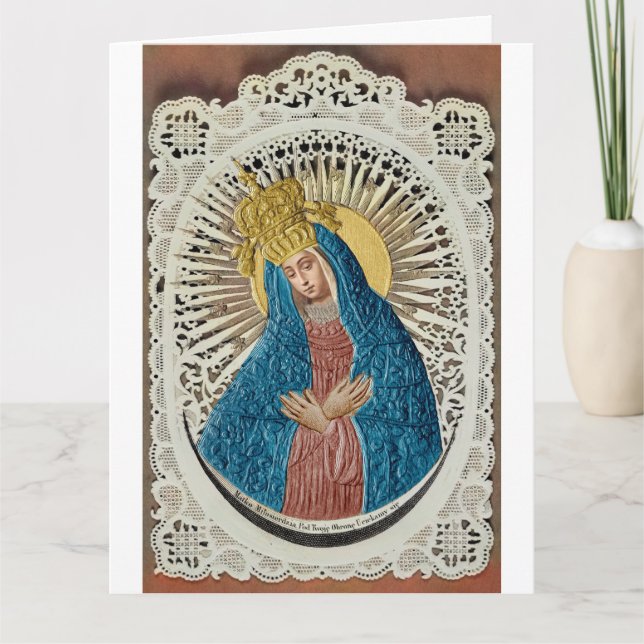 My Computer Colorization of Virgin Mary card   (Front)