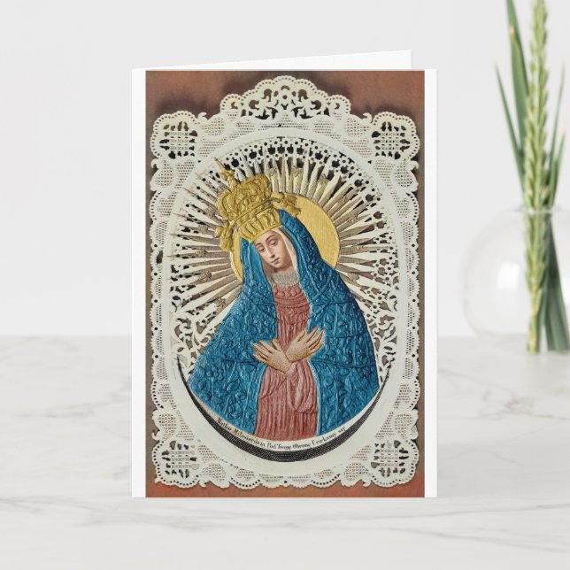 My Computer Colorization of Virgin Mary card   (Front)