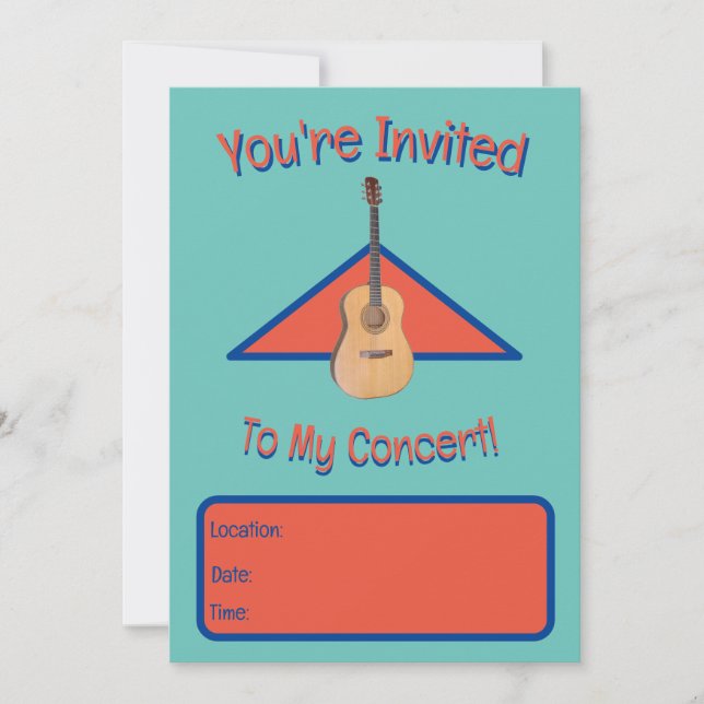 My Concert Invitation (Front)