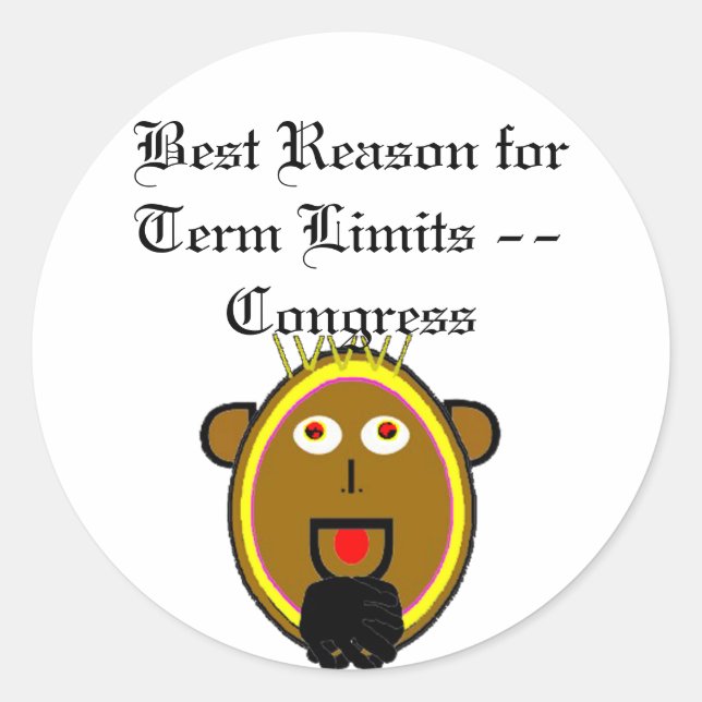 My Congress The MUSEUM Zazzle Gifts Classic Round Sticker (Front)