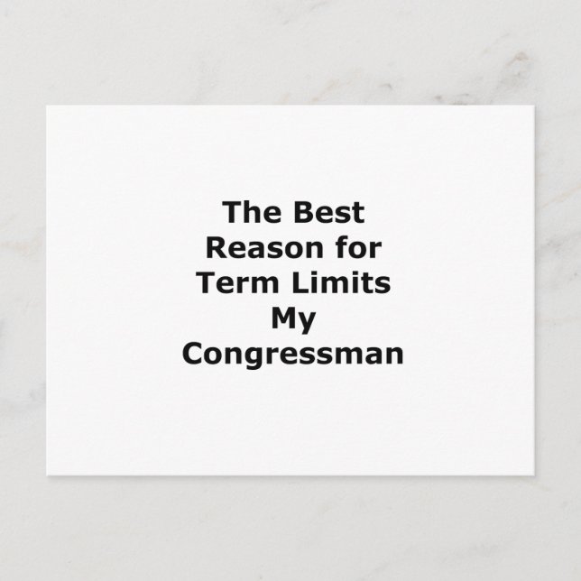 My Congressman The MUSEUM Zazzle Gifts Postcard (Front)