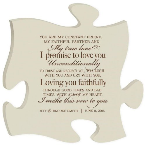 My Constant Friend Ivory Puzzle Piece Wall Sign