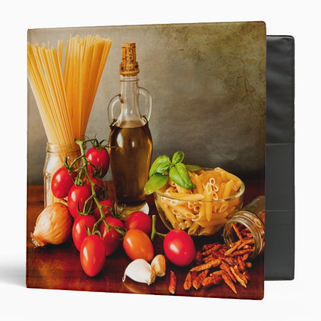 My cookbook binder (Front/Inside)