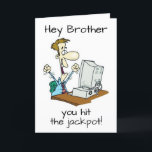 MY COOL BROTHER IS "60" WOW! CARD<br><div class="desc">THANK YOU FOR STOPPING BY 1 OF MY 8 STORES AND REMEMBER YOU CAN CHANGE THE VERSE AND THE AGE ON ALL OF MY CARDS IN JUST A MINUTE OR TWO.</div>