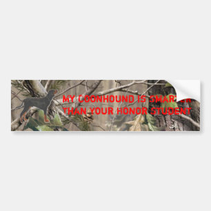 My Coonhound is Smarter than Your Honor Student Bumper Sticker