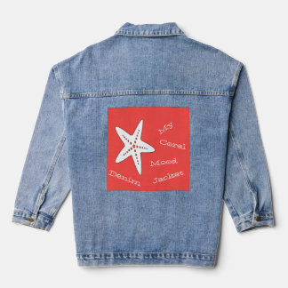 My Coral Mood Starfish Denim Jacket