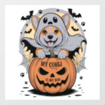 My Corgi is My Boo Halloween Wall Decal