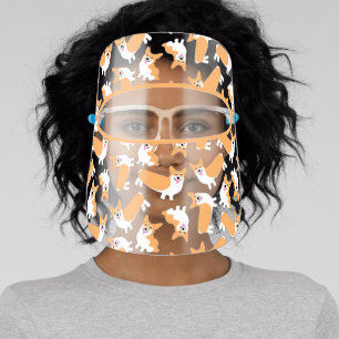 My Corgis and Me Funny Face Shield