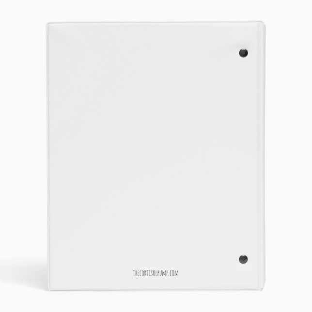 My Cortisol Pump Binder (Back)