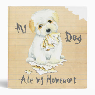 My Coton Ate My Homework Binder
