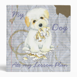 My Coton Ate My Lesson Plan 3 Ring Binder