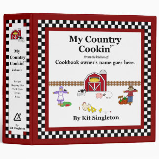 My Country Cookin' Basic Cookbook Binder
