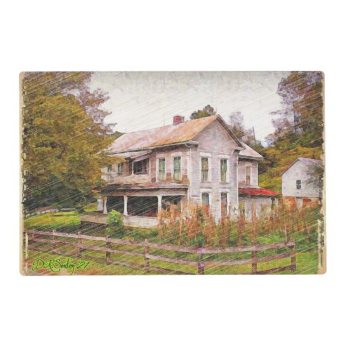 My Country Farmhouse painted vintage  Placemat
