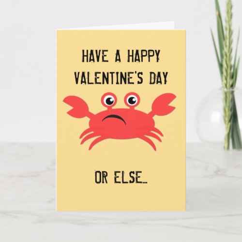 My Crabby Valentine Holiday Card