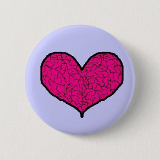 My cracked and broken heart button