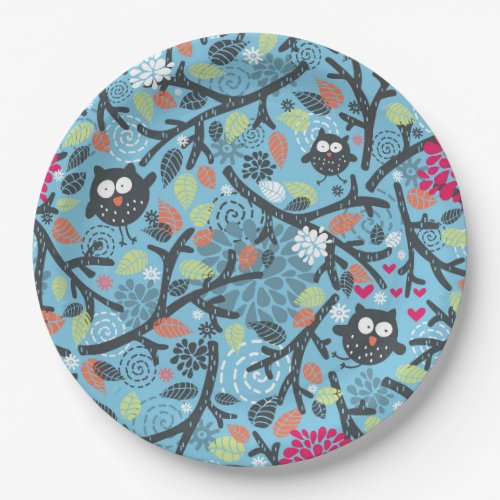 My crazy owl pet paper plates