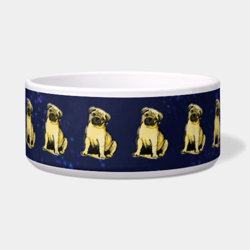 My cream colored pug baby bowl