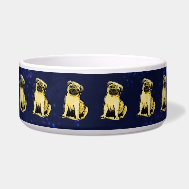 My cream colored pug baby bowl (Front)