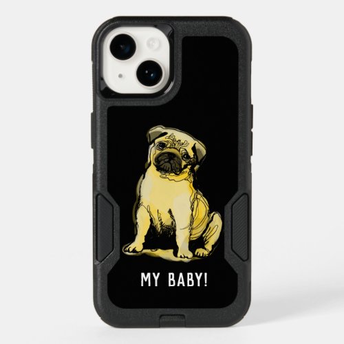 My cream colored pug baby  iPhone case