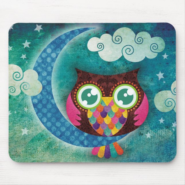 My Crescent Owl Mouse Pad (Front)