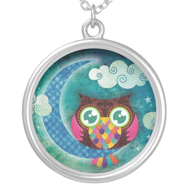 My Crescent Owl Necklace (Front)